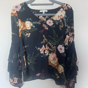Moa Moa Long Bell Sleeve Blouse